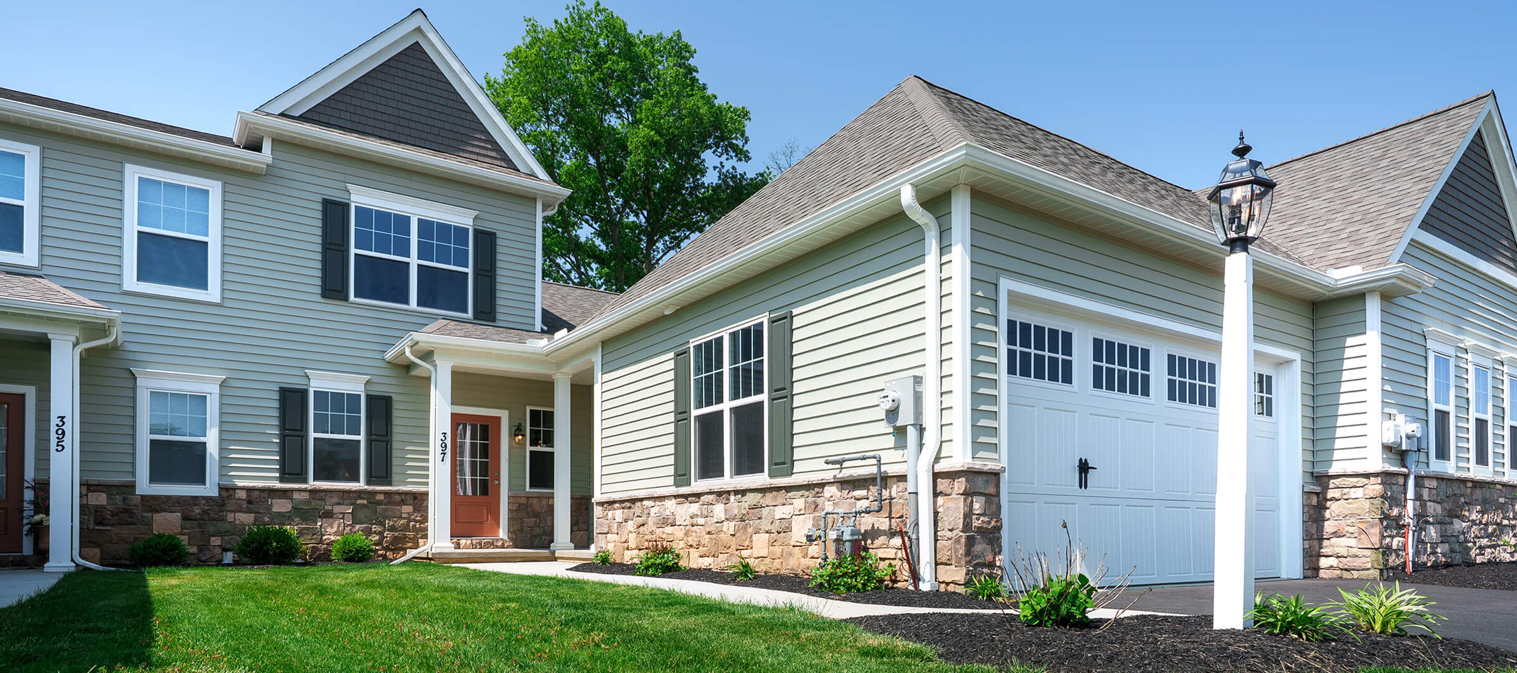 Exterior of new Luther Acres cottage homes
