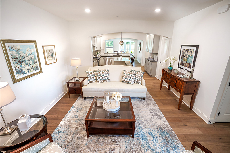 Bright cottage living space