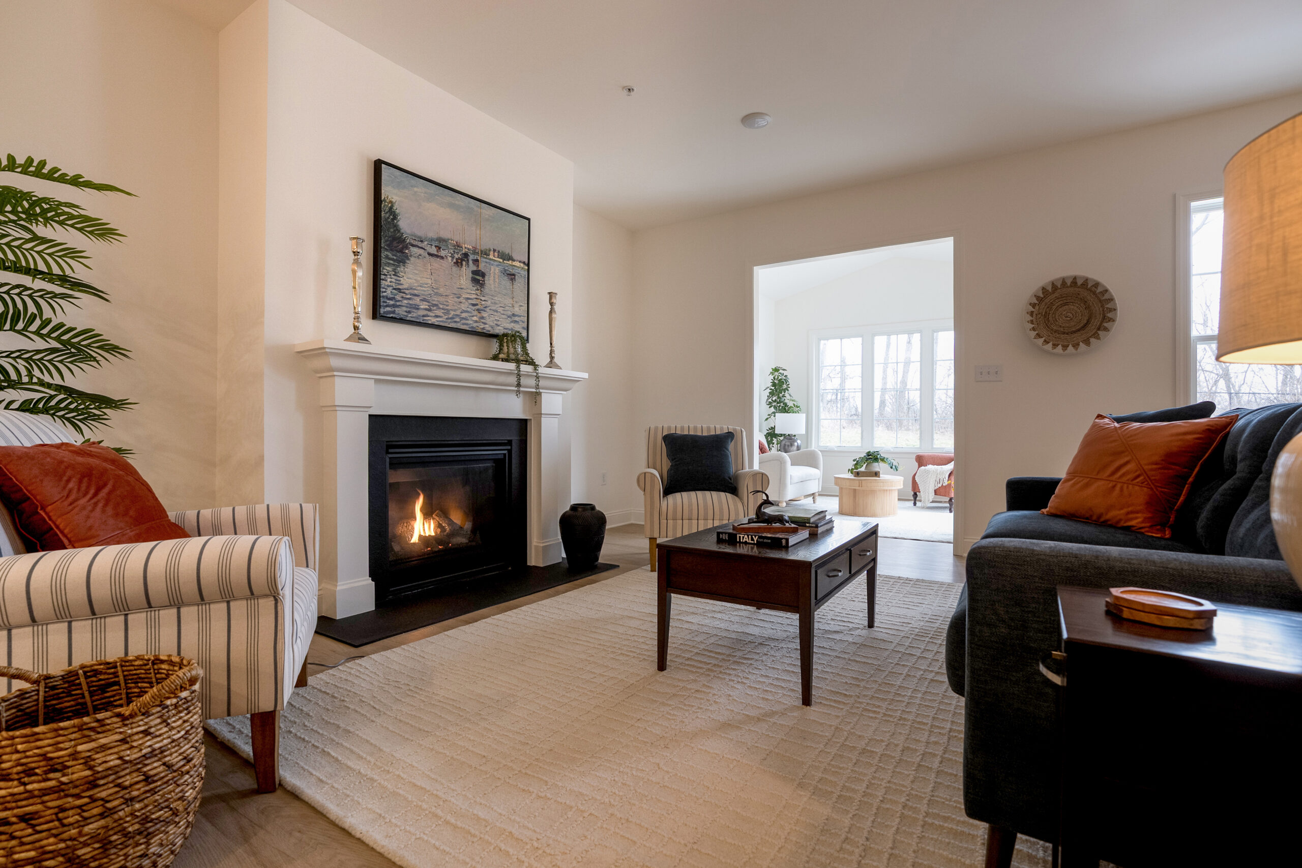 Cottage living room from the Luther Acres email campaign