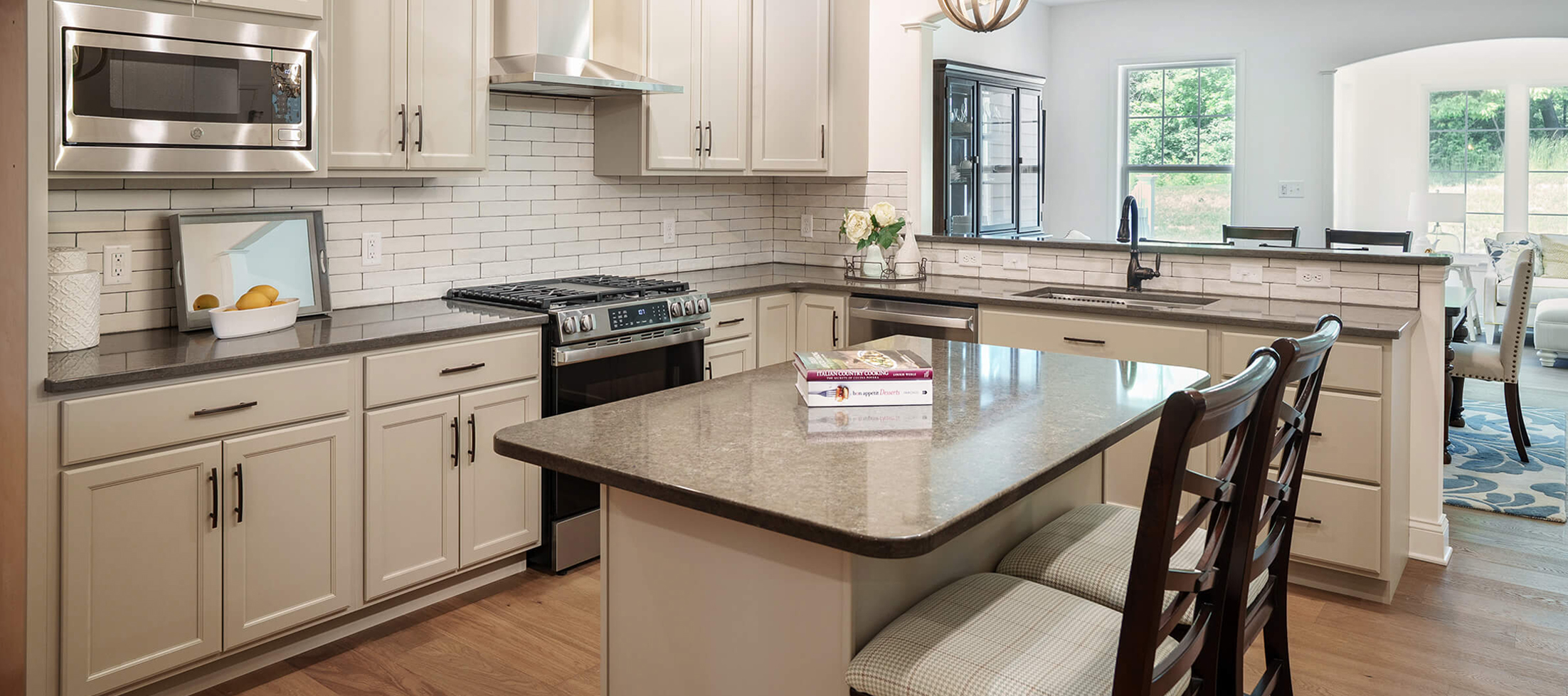 Open kitchen in a Luther Acres cottage